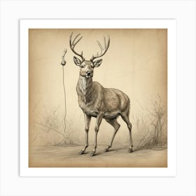 Stag! 5 Art Print