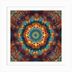 Psychedelic Mandala 4 Art Print