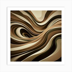 Abstract Wave Pattern 8 Art Print