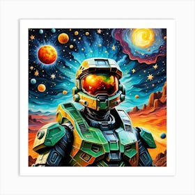 Moons of Halo Art Print