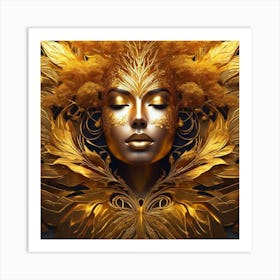 Golden Goddess 4 Art Print