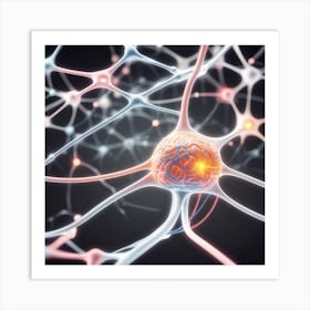 Neuron Stock Videos & Royalty-Free Footage 1 Art Print