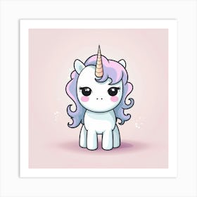 Cute Unicorn 563 Art Print