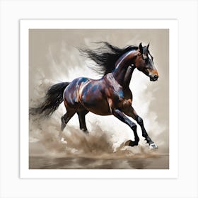 Horse Galloping #4Art Print Art Print