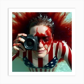 American photo shoot Art Print