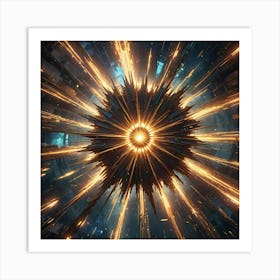 Space Explosion 2 Art Print