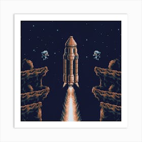 Nintendo Spaceship Art Print