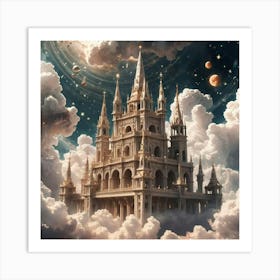 Castle In The Clouds 7 Art Print