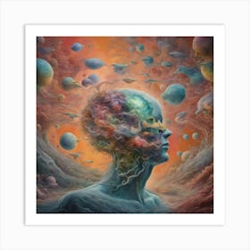 Chromatic Dawn of Existence Art Print