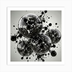 Abstract Spheres 5 Art Print