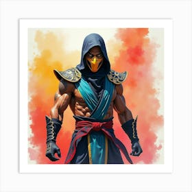 Mortal Kombat Ninja Fighter Concept Art (209) Art Print