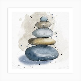 Zen Stones Art Print