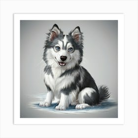 Siberian Husky 6 Art Print