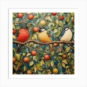 Birds On A Branch Art 29 Art Print