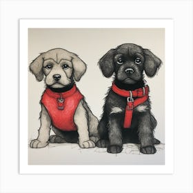 Labrador Puppies 1 Art Print