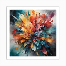 Abstract Explosion Art Print