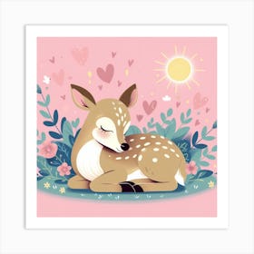 Cute Fawn Art Print