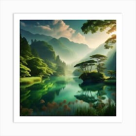 Landscape Wallpaper Art Print