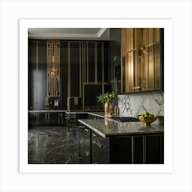 Deco Kitchen Art Print