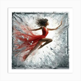 Dancer In Red Art Print