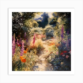 Blooms of Bliss: Giverny's Watercolour Art Print