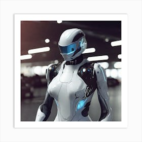 Futuristic Robot 98 Art Print