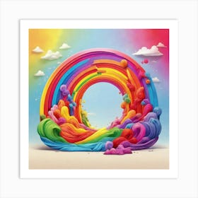 Rainbow In The Sky 7 Art Print