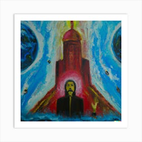 Impressionism Oil Painting, Church, Control Art Print