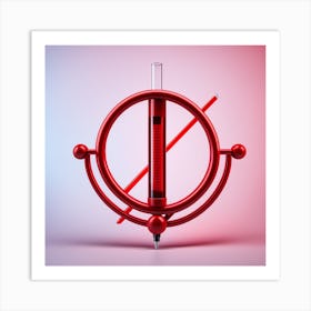 Red Thermometer Art Print