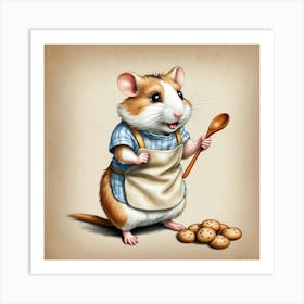 Hamster In Apron 2 Affiche