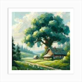 House In The Countryside 4 Art Print