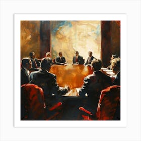 Meeting Of The Minds Art Print