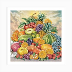 Fruit Basket 1 Art Print