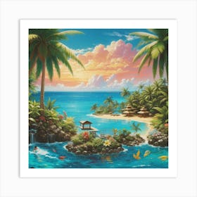 Tropical Paradise Art Print