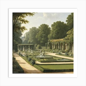 Garden In Versaille Art Print