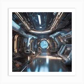 Futuristic Interior 6 Art Print