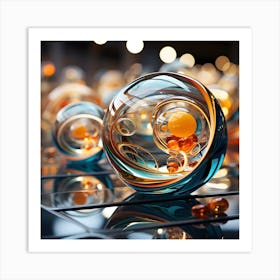 Glass Spheres 4 Art Print