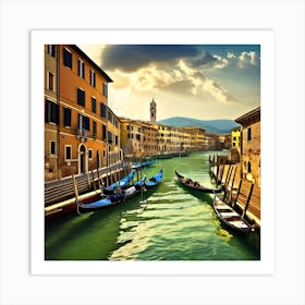 Grand Canal In Venice, Italy Art Print