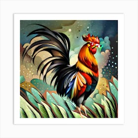 Rooster Art Print