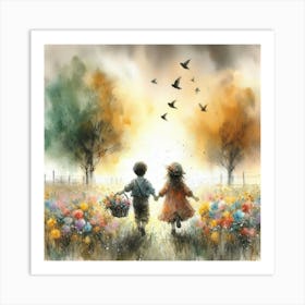 Children'S Walk Art Print