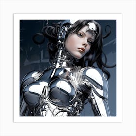 Futuristic Woman 5 Art Print