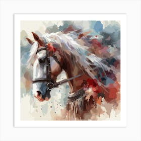 Horse Painting, Watercolor Equine Art, Art Print