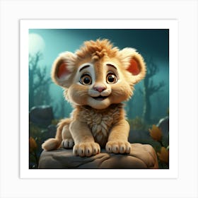 Lion Cub 23 Art Print