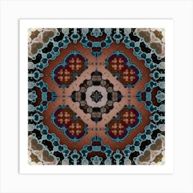 Abstract Mandala From Spots 1 Art Print