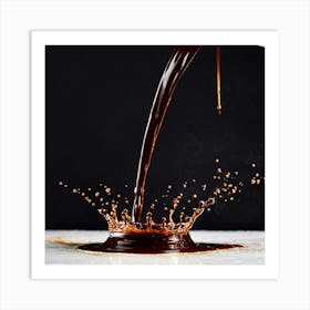 Pouring Chocolate Art Print