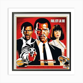 pulp fiction movie print Art Print