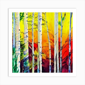 Aspen Forest Art Print