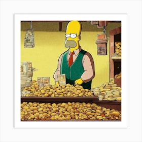 Simpsons Nutmeg Wall Art 2 Art Print