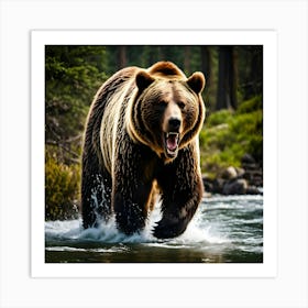 Grizzly Bear Art Print