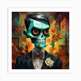 Day Of The Dead Skull Art Print